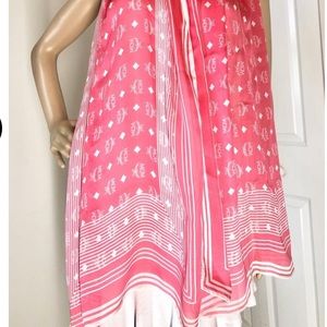 MCM sugar pink jacquard scarf